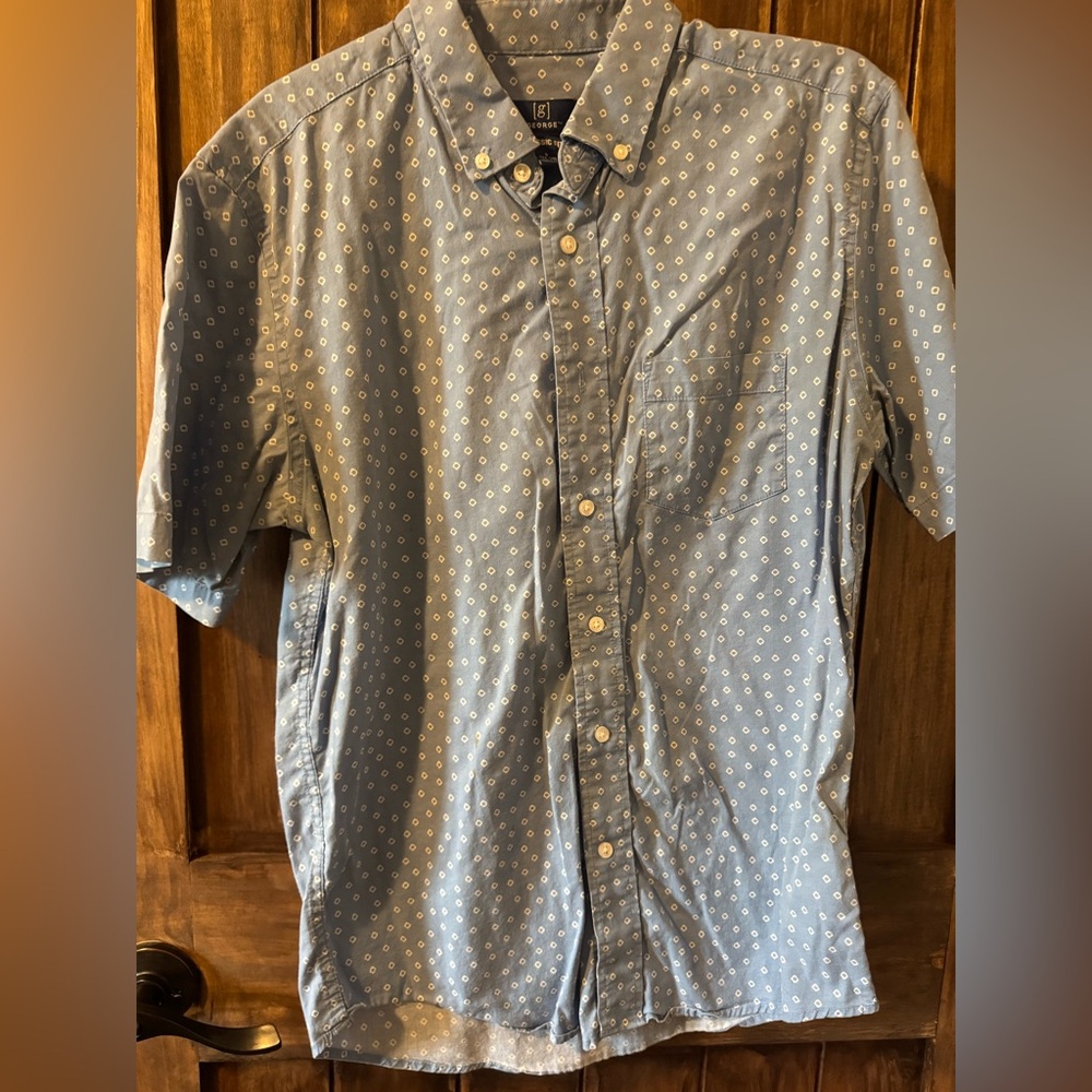 George Brand Classic Fit Button Down Shirt Small